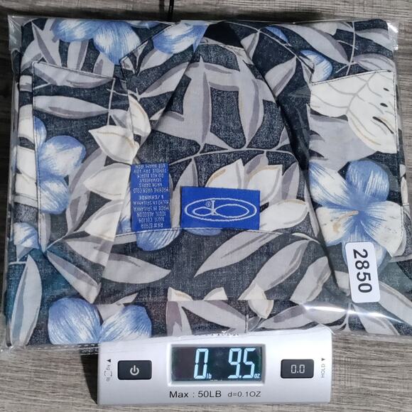 OP Ocean Pacific Men's Hawaiian Button Shirt Size Large Cotton Tropical Floral - Picture 12 of 12